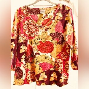 Chico’s V neck Cotton Top